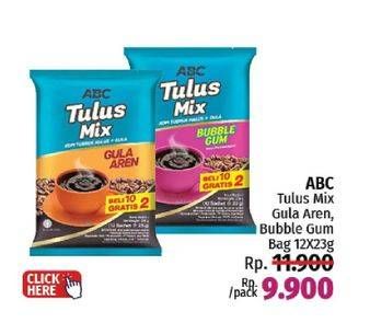 Promo Harga ABC Tulus Mix Bubble Gum, Gula Aren per 12 pcs 23 gr - LotteMart