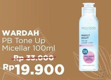 Promo Harga WARDAH Perfect Bright Tone Up Micellar 100 ml - Alfamart