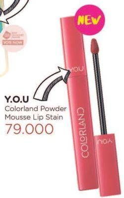 Promo Harga YOU Colorland Powder Mousse Lip Stain  - Watsons