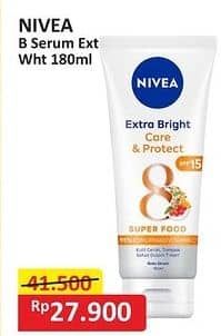 Promo Harga Nivea Body Serum Extra White Care Protect 180 ml - Alfamart