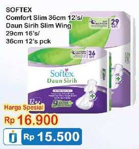 Promo Harga SOFTEX Comfort Slim / Daun Sirih  - Indomaret