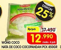 Promo Harga WONG COCO Nata De Coco Cocopandan 850 gr - Superindo