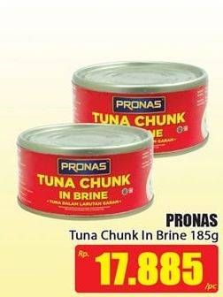 Promo Harga PRONAS Tuna Chunk In Brine 185 gr - Hari Hari