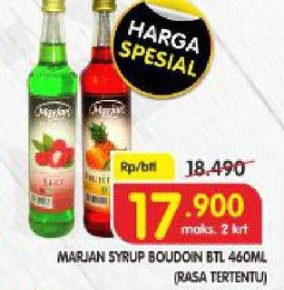 Promo Harga MARJAN Syrup Boudoin 460 ml - Superindo