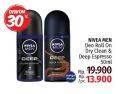 Promo Harga NIVEA MEN Deo Roll On Deep Dry Clean, Espresso 50 ml - LotteMart