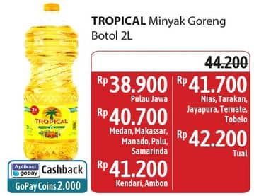 Promo Harga Tropical Minyak Goreng 2000 ml - Alfamidi