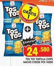 Promo Harga Tos Tos Snack Tortilla Nacho Cheese 145 gr - Superindo