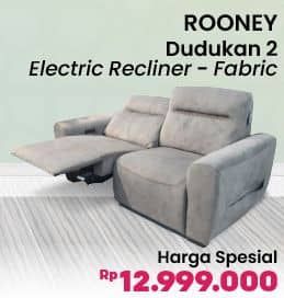 Promo Harga Courts Rooney Power Recliner Dudukan 2 Fabric  - COURTS