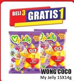 Promo Harga Wong Coco My Jelly per 15 pcs 14 gr - Hari Hari