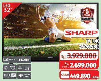 Promo Harga SHARP LC-32SA4200i | LED TV  - Lotte Grosir