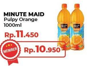 Promo Harga MINUTE MAID Juice Pulpy Orange 1000 ml - Yogya