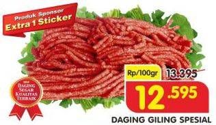 Promo Harga Daging Giling Sapi Spesial per 100 gr - Superindo