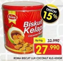Promo Harga ROMA Biskuit Kelapa 450 gr - Superindo