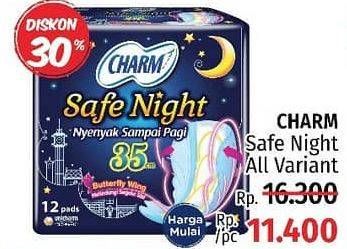 Promo Harga Charm Safe Night All Variants  - LotteMart