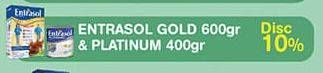 Promo Harga ENTRASOL Gold 600gr / Platinum 400gr  - Hypermart