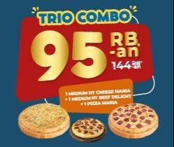 Promo Harga Dominos 3 Pizza  - Domino Pizza