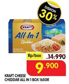 Promo Harga KRAFT All in 1 Cheddar 165 gr - Superindo