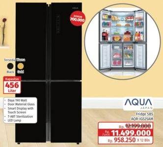 Promo Harga AQUA AQR-IG525AM Multidoor Refrigerator  - Lotte Grosir