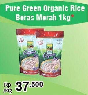 Promo Harga Pure Green Organik Beras Merah 1 kg - Carrefour