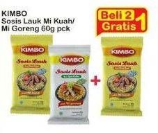 Promo Harga Kimbo Sosis Lauk Ayam Bakar, Baso Sapi 60 gr - Indomaret