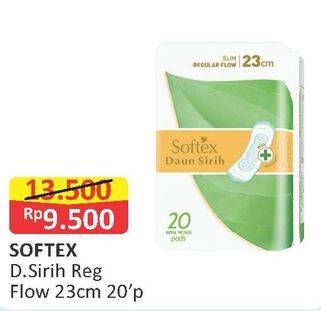 Promo Harga Softex Daun Sirih NonWing 23cm 20 pcs - Alfamart