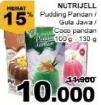 Promo Harga NUTRIJELL Pudding Lapis Cocopandan, Lapis Gula Jawa, Santan Pandan 100 gr - Giant