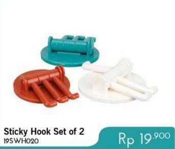 Promo Harga OKIDOKI Sticky Hook Set of 2   - Carrefour