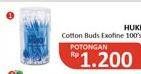 Promo Harga HUKI Cotton Buds Extra Fine 100 pcs - Alfamidi