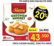 Promo Harga Fiesta Naget Chicken Nugget, Stikie 500 gr - Superindo