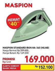 Promo Harga MASPION HA 365 | Iron Hijab Series  - Carrefour