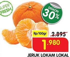 Promo Harga Jeruk Lokam Lokal per 100 gr - Superindo