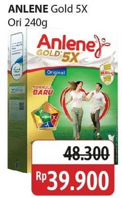 Promo Harga Anlene Gold Plus 5x Hi-Calcium Original 240 gr - Alfamidi