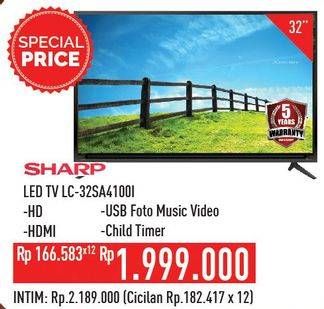 Promo Harga SHARP LC-32SA4100i | LED TV  - Hypermart