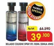 Promo Harga BELLAGIO Spray Cologne (Body Mist) All Variants 100 ml - Superindo
