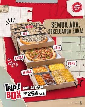 Promo Harga Pizza Hut Triple Box  - Pizza Hut