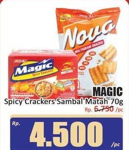 Promo Harga Magic Spicy Cracker Sambal Matah 70 gr - Hari Hari
