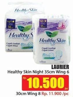 Promo Harga Laurier Healthy Skin Night Wing 35cm 6 pcs - Hari Hari