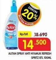 Promo Harga Autan Refresh Spirit Liquid 100 ml - Superindo