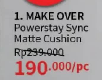 Promo Harga Make Over Powerstay Demi-Matte Cover Cushion 15 gr - Guardian