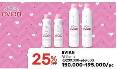Promo Harga EVIAN Baby Face & Body Spray All Variants  - Guardian