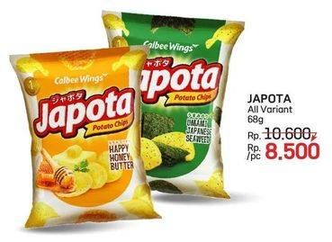 Promo Harga Japota Potato Chips All Variants 68 gr - LotteMart