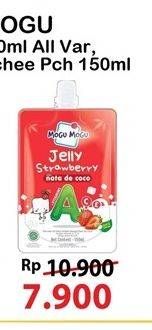 Promo Harga Mogu Mogu Jelly Lychee, Strawberry 150 ml - Alfamart