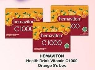 Promo Harga HEMAVITON C1000 Orange per 5 sachet 4 gr - Indomaret