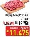 Promo Harga Daging Giling Sapi Premium per 100 gr - Hypermart