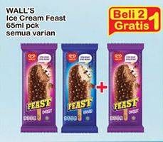 Promo Harga WALLS Feast All Variants 65 ml - Indomaret