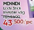 Promo Harga Mennen Lady Speed Stick Invisible 45 gr - Guardian