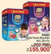 Promo Harga Sensi Night Pants Junior Size XXXXL20+2 22 pcs - LotteMart