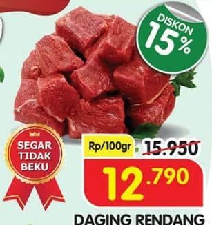 Promo Harga Daging Rendang Sapi per 100 gr - Superindo