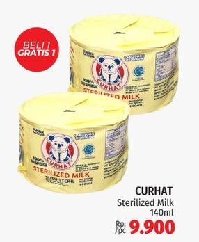 Promo Harga Curhat Susu Steril 140 ml - LotteMart