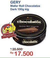 Promo Harga CHOCOLATOS Wafer Roll 190 gr - Indomaret